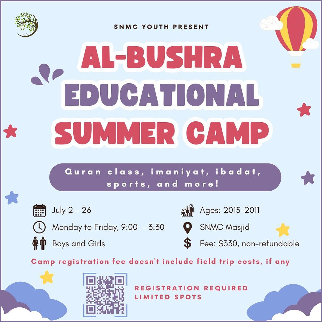 SNMC.ca - SNMC Al-Bushra Summer Camp is pleased to have a...