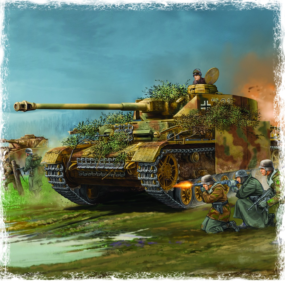 Reviewing a Panzer IV in the Eastern Front
