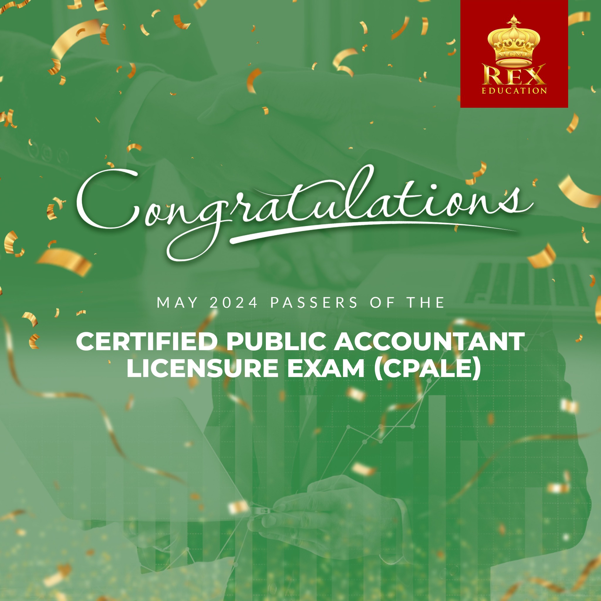 Rex Education - 🎉Congratulations to all CPA Licensure Exam... | Facebook