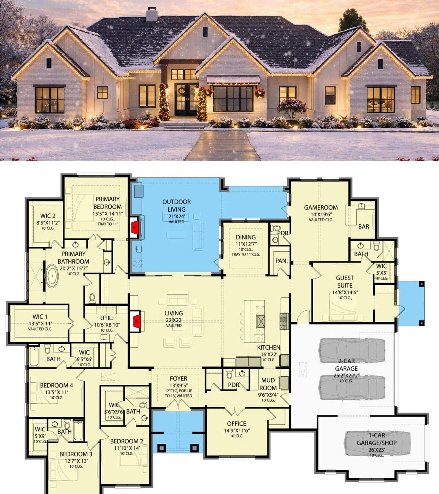 American - An inviting home provides warm and welcoming living spaces ...