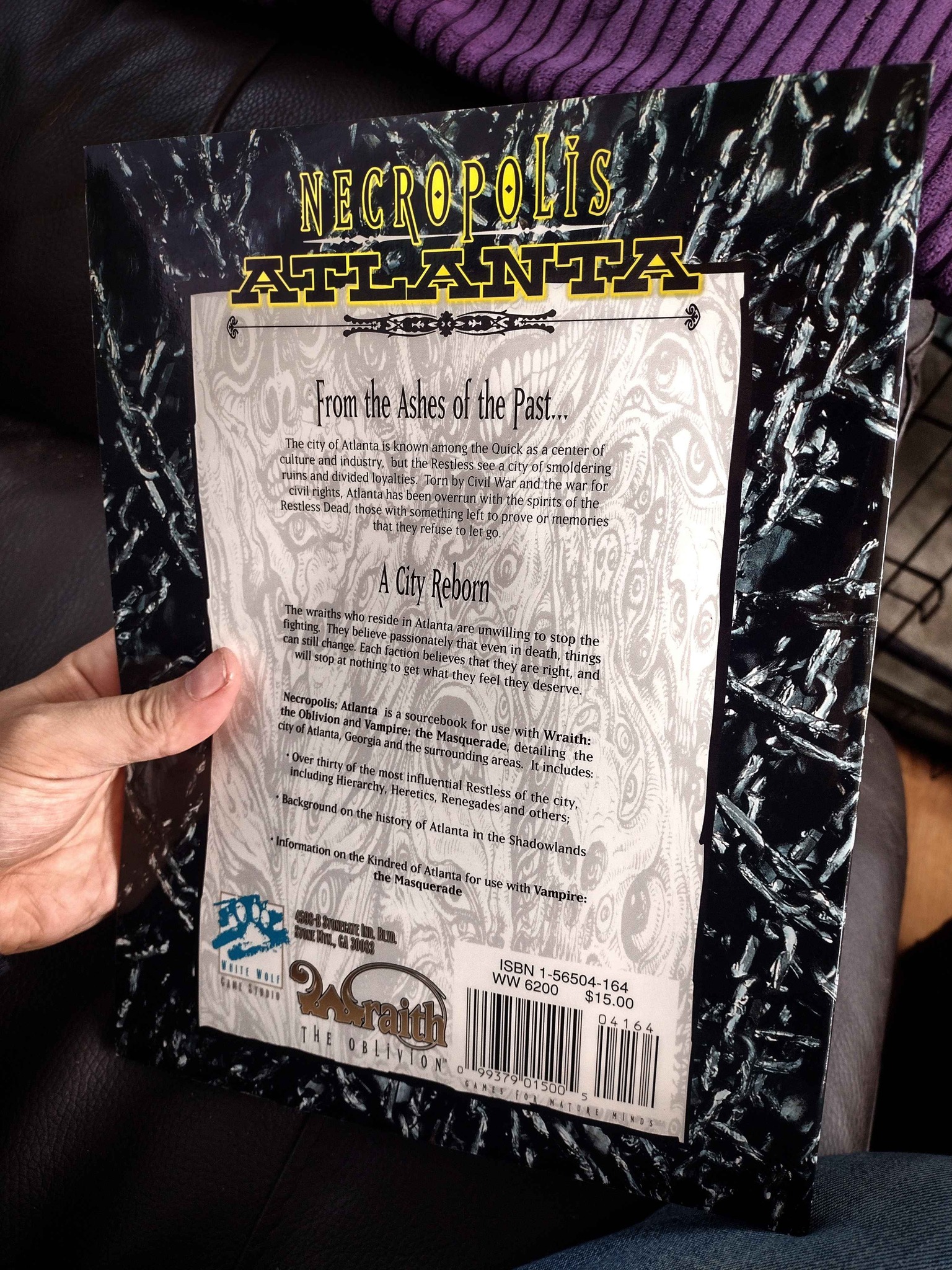 Wraith: The Oblivion Necropolis: Atlanta print book find