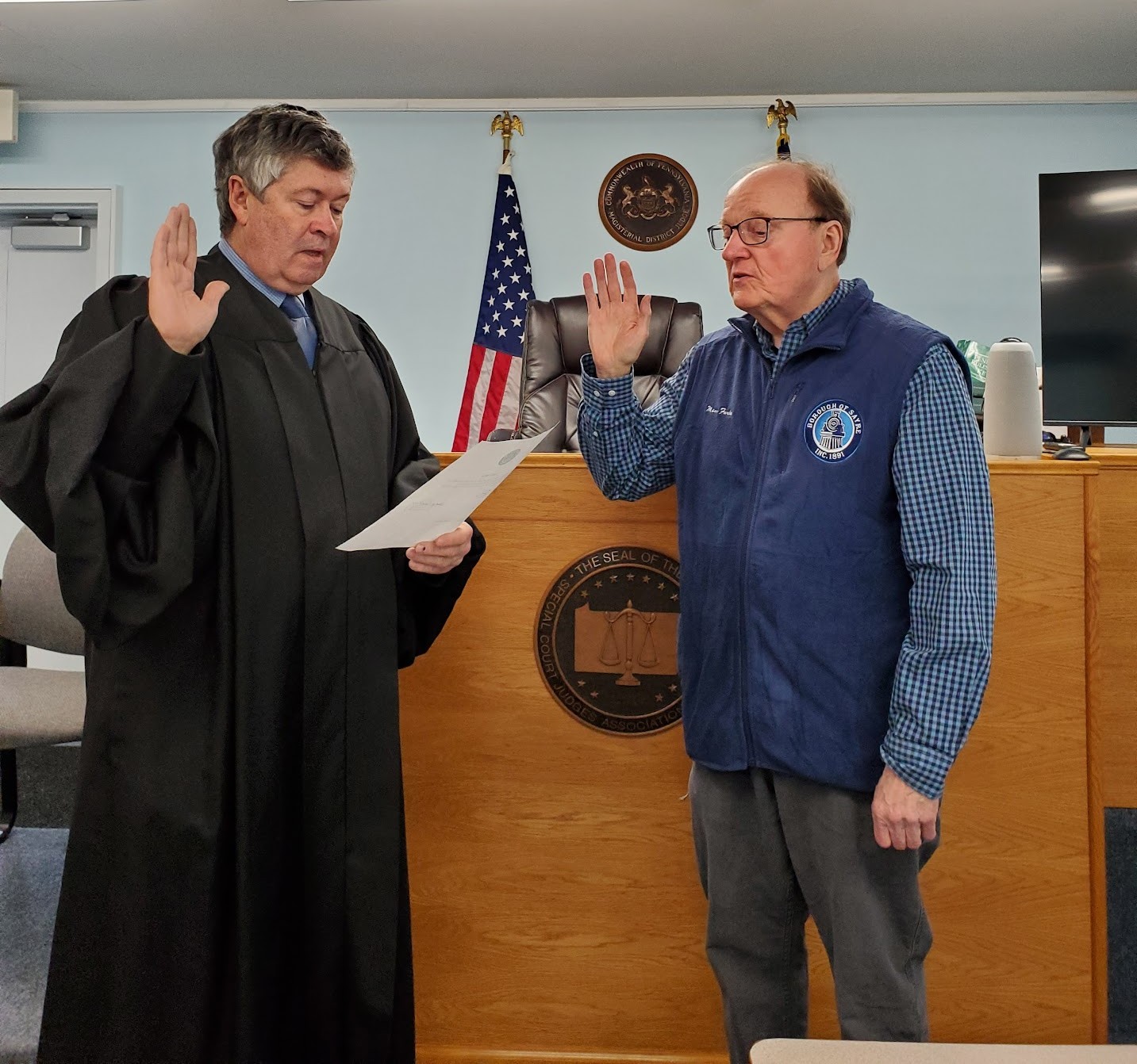 Borough - Mayor Henry Farley was sworn in for his third term earlier ...
