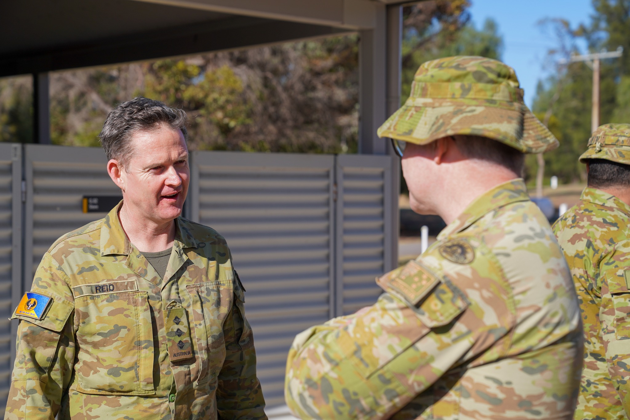 Australian - Captain Reid speaks with Colonel Hay, Deputy Commander of ...