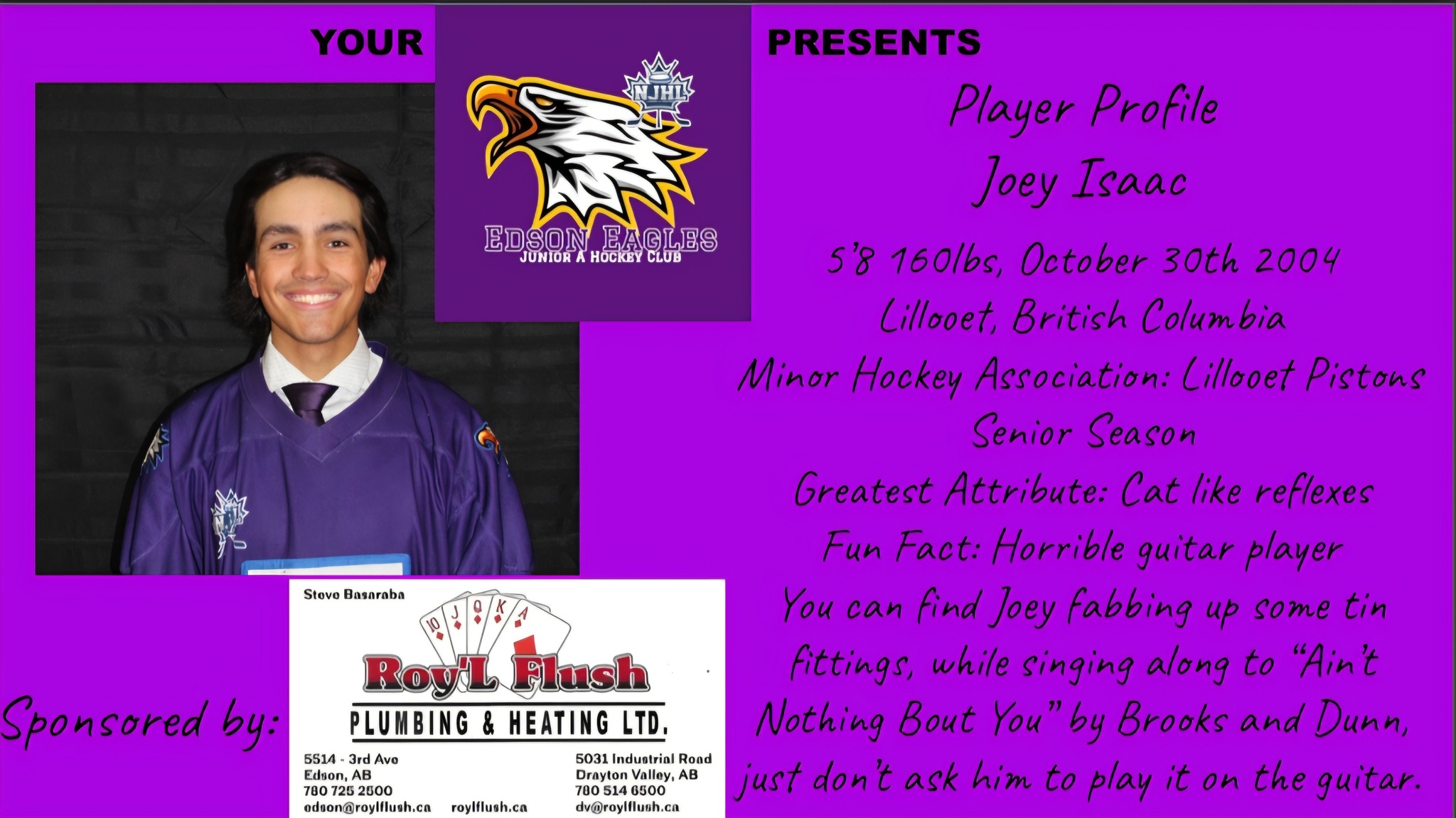 Hello, Edson! Meet our... - Edson Eagles Junior A Hockey | Facebook