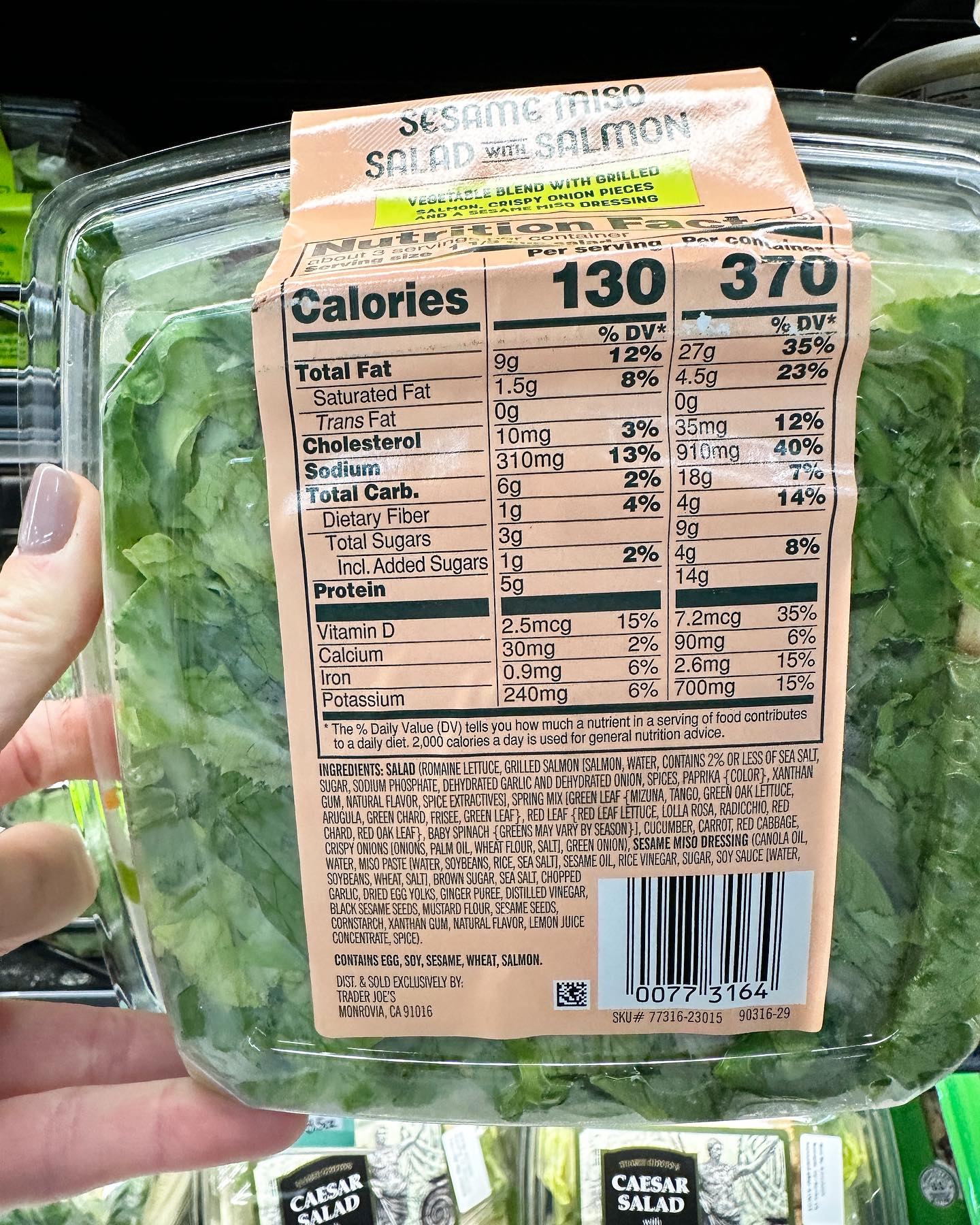 trader joe's green goddess salad dressing nutrition 🚨NEW🚨 🏷️ $5.99 & SALMON MISO SALAD 🏷️ $6.99 floral midi dress with belt and sleeves