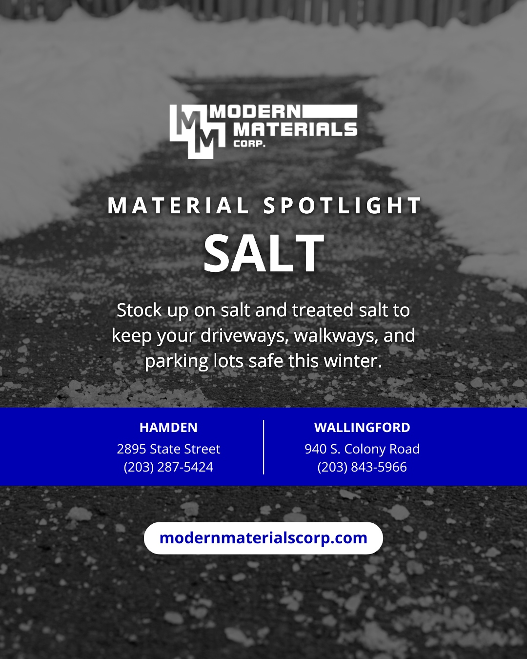Modern - Stock up on salt and treated salt to keep your driveways ...