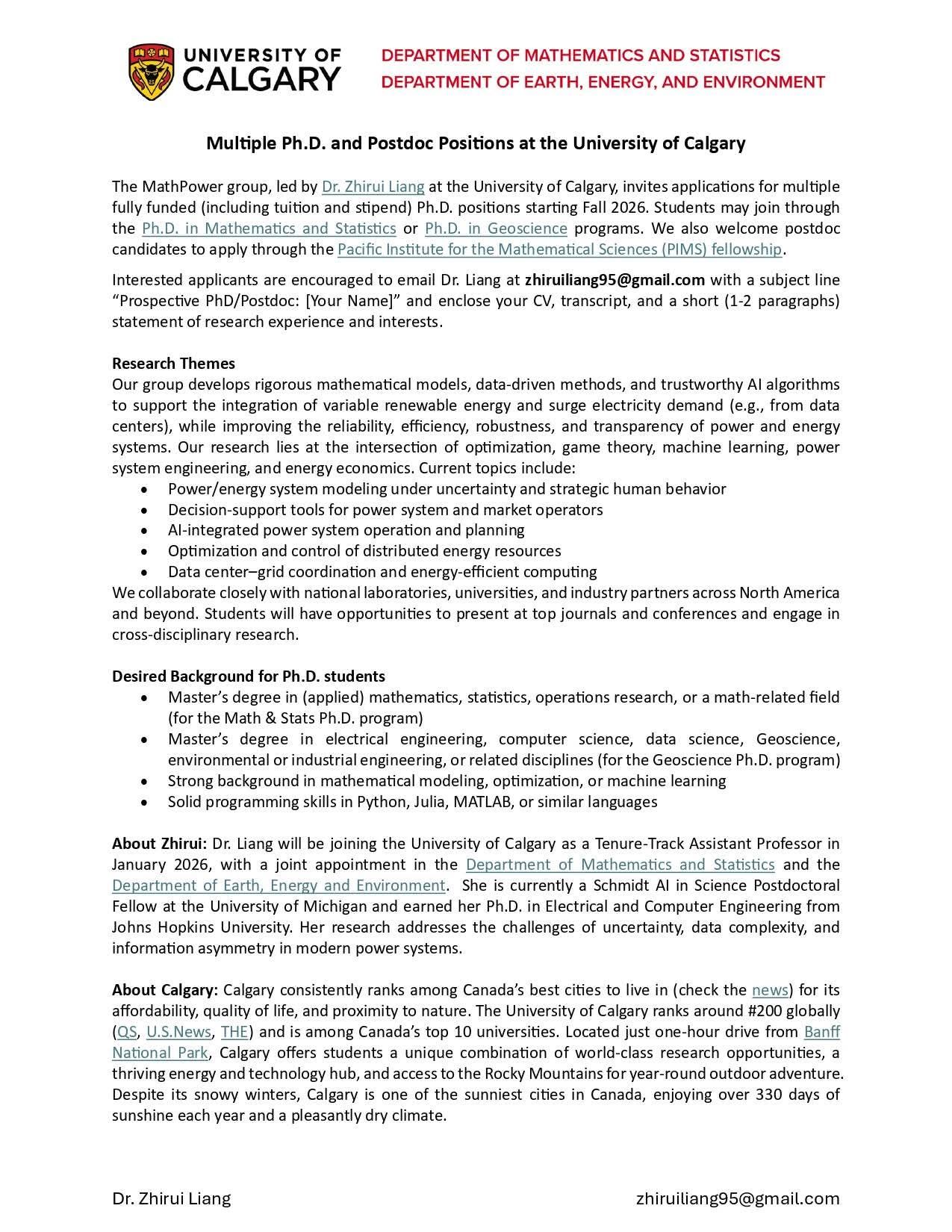 Bright - Multiple Ph.D. and Postdoc Positions at the University of ...
