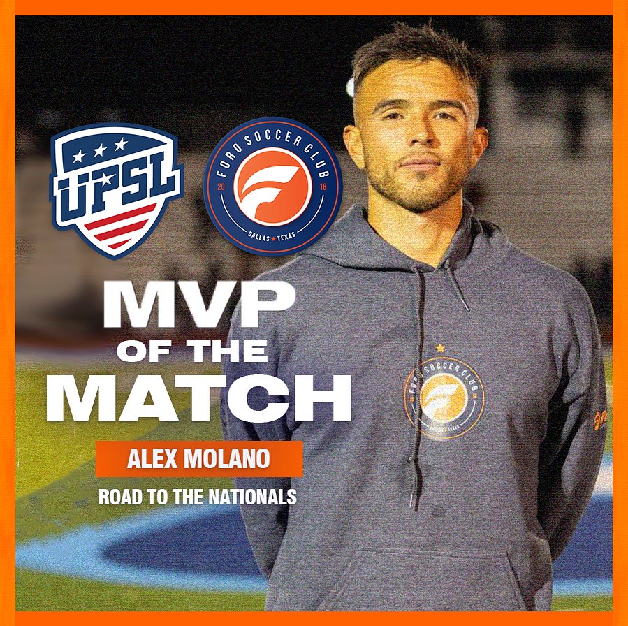 FORO S.C. - MVP of the Match: @profe_molano @upsltexas... | Facebook