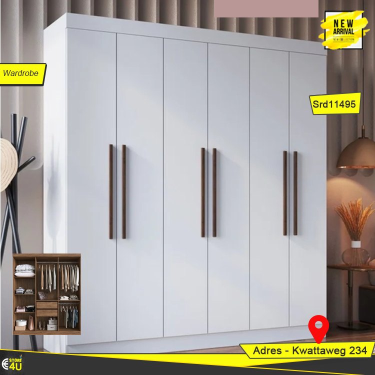 STORE4U - Best Wardrobe Deals 4U! New York 6 Door Wardrobe Incl ...