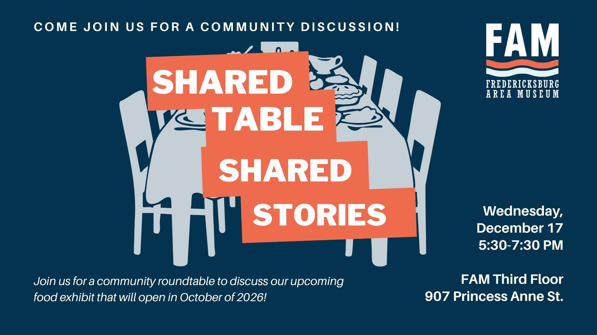 Community Roundtable: Shared Tables, Shared Stories