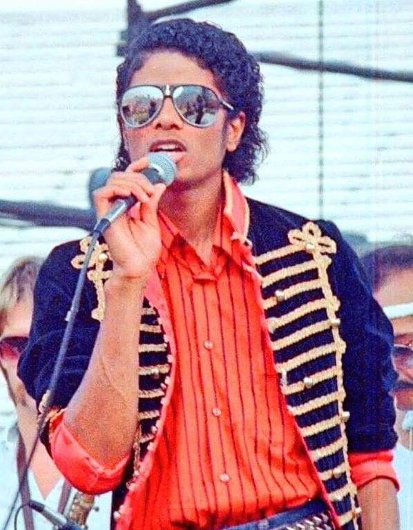 Michael Jackson performs at Budweiser Superfest in 1982