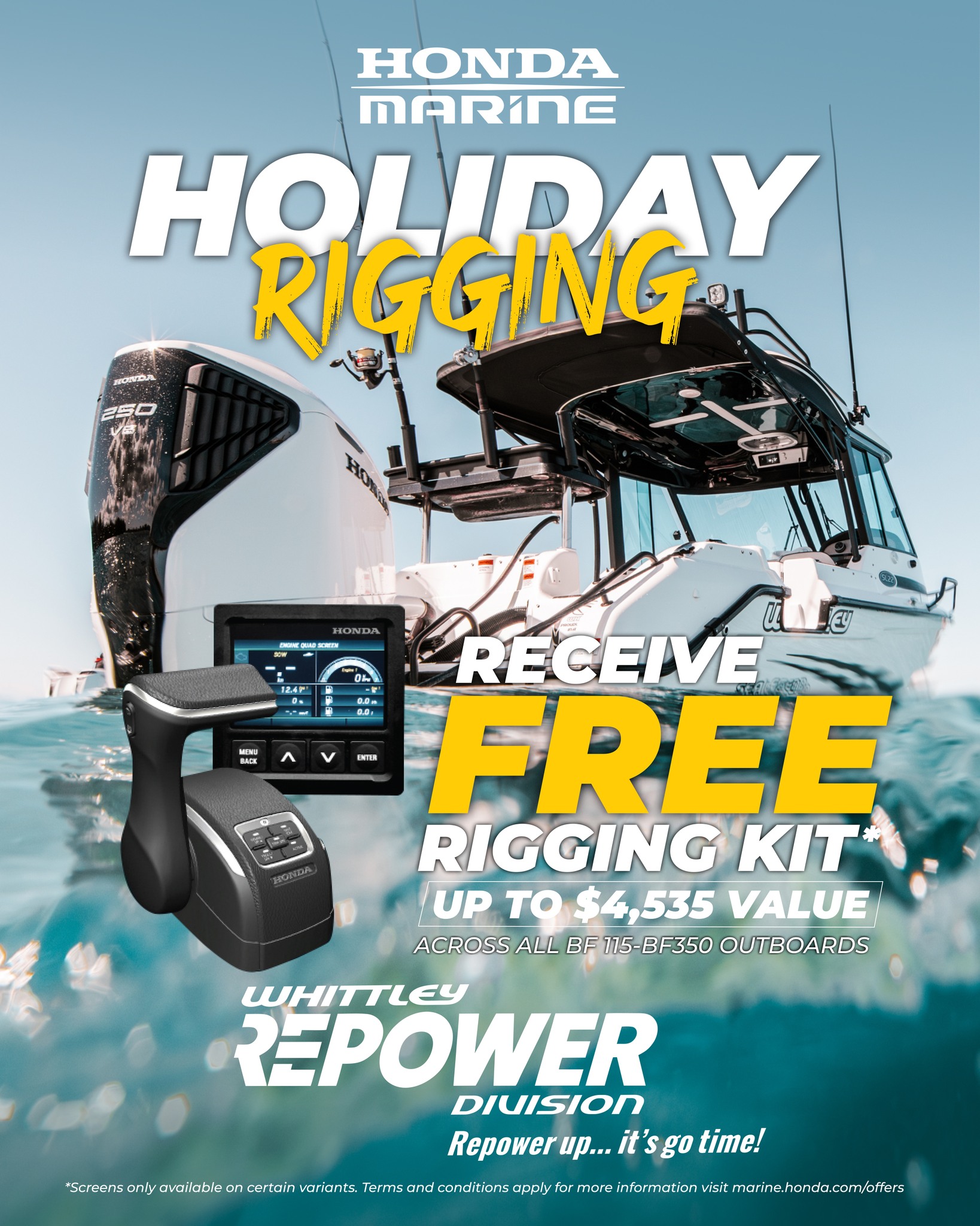 Whittley - 💵💵💵 FREE RIGGING ON ALL HONDA MODELS 115 THRU 350 HP SOLD ...