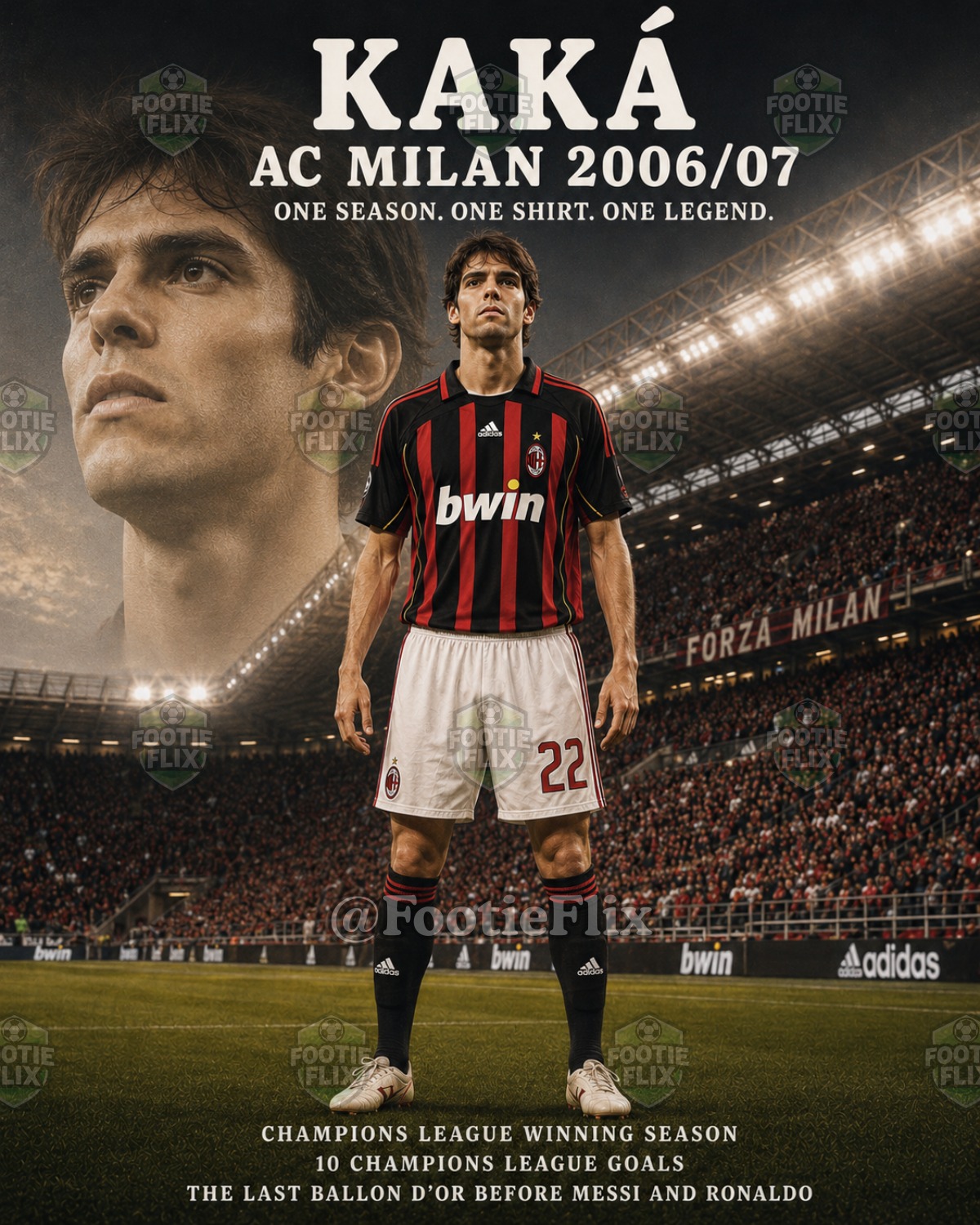 Kaká & Clarence Seedorf 2006/07 ?⚫ AC Milan had pure Champions 