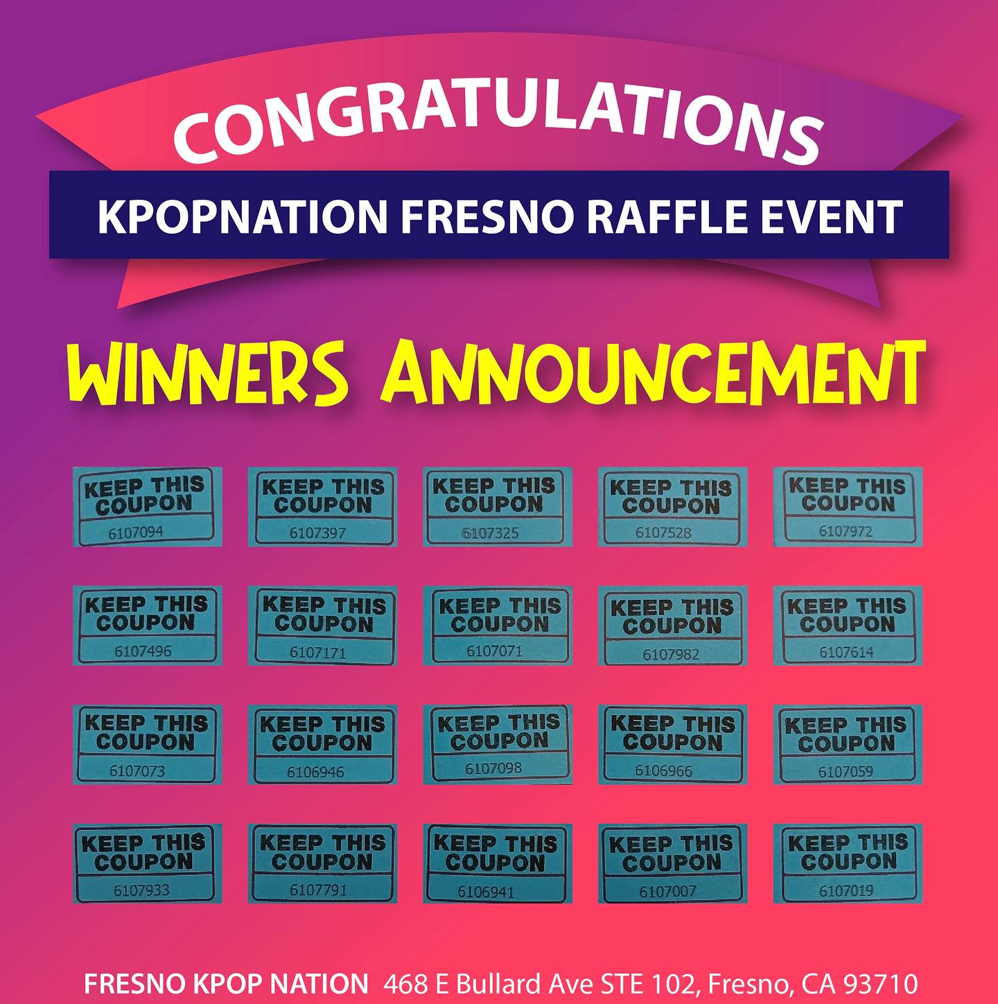 Kpopnationatl - ‼️KPOPNATION FRESNO‼️ Congratulations! 🎉...