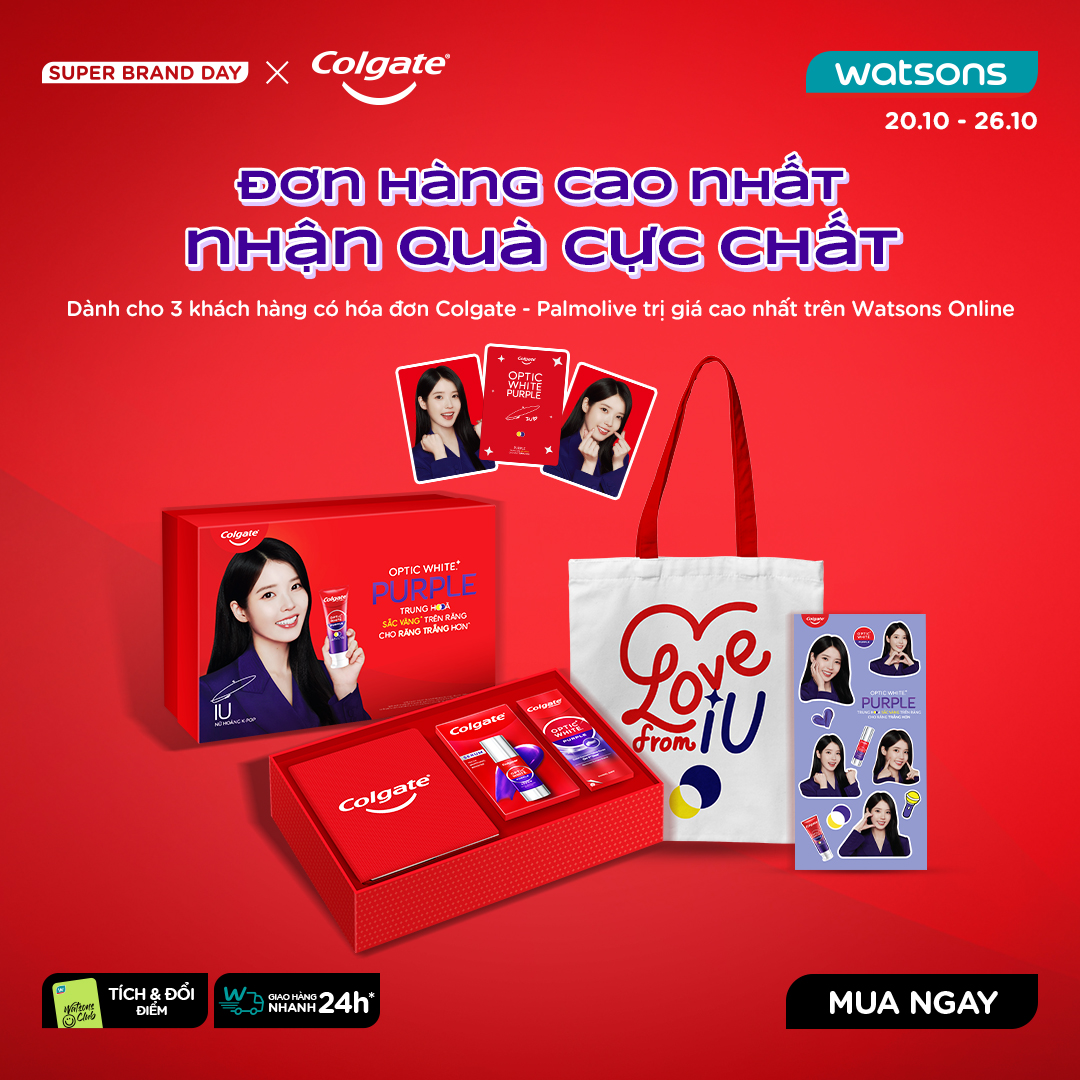 Watsons - 🎁 m i n i g a m e WATSONS X COLGATE 💜 Quà Tím Về Tay – IU Về ...