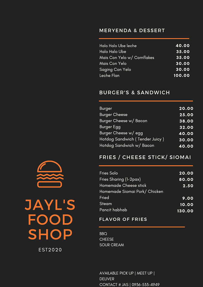 Jayl Shop - ‼️ UPDATED MENU & PRICE ‼️ PLEASE SEE EACH... | Facebook