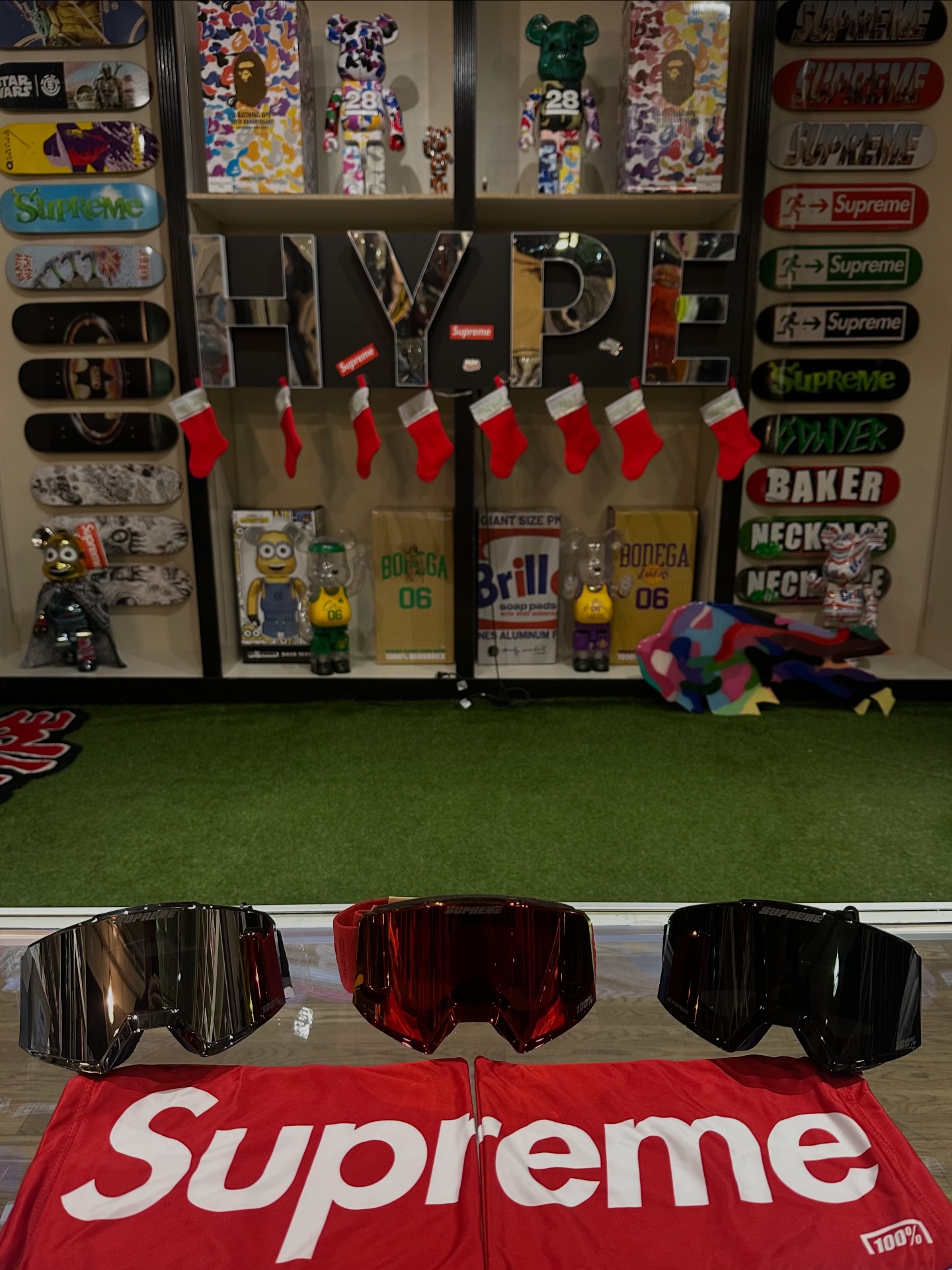 Brand New Supreme x Norg 100% Goggles ? Red || Black || Snow Camo 