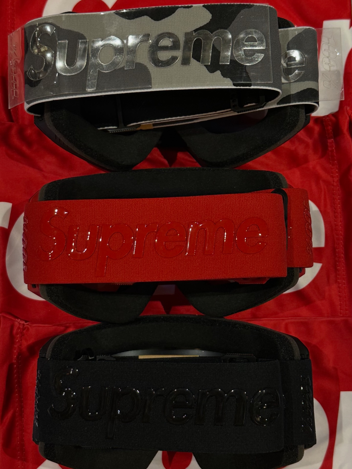 Brand New Supreme x Norg 100% Goggles ? Red || Black || Snow Camo 