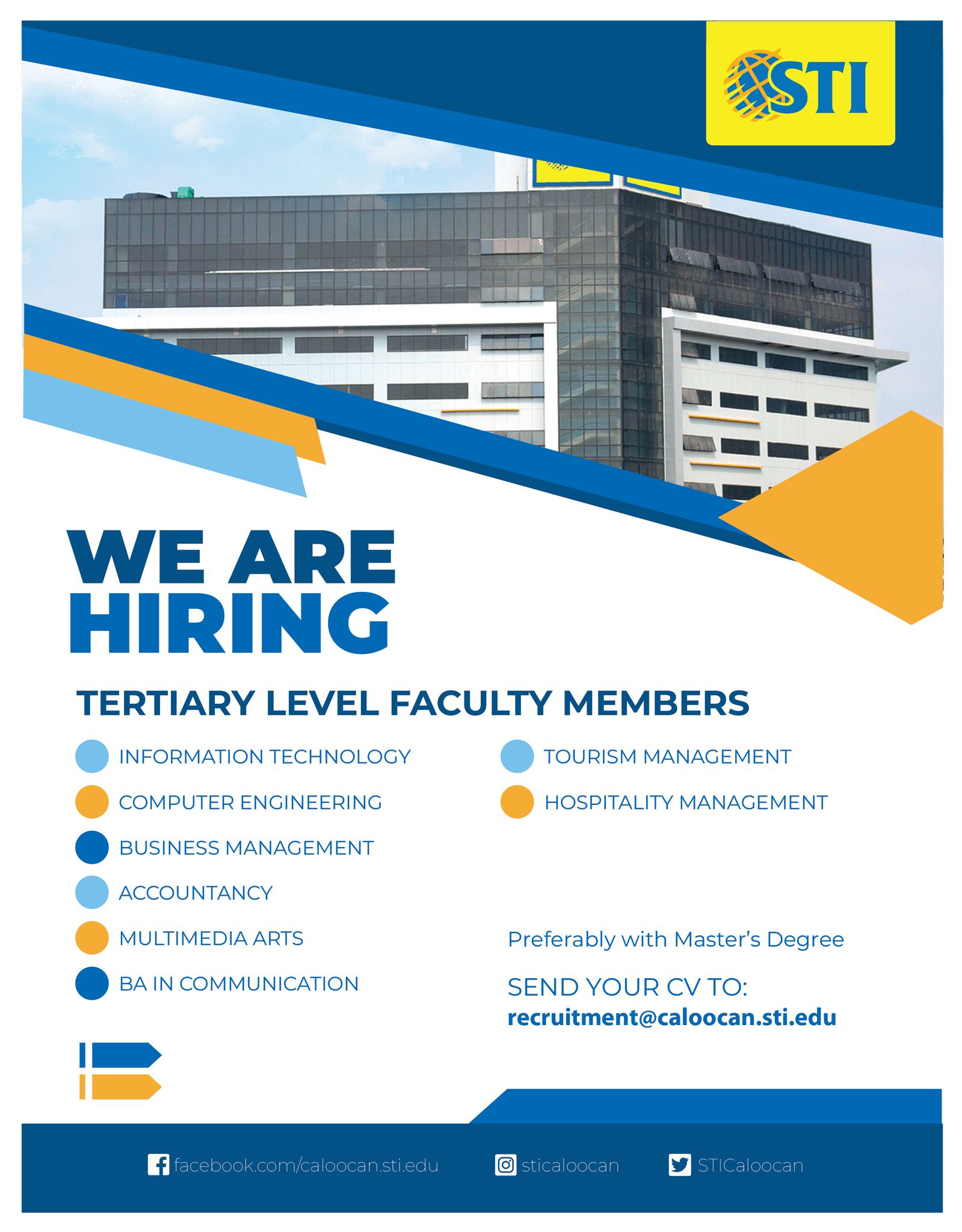 STI - JOIN OUR TEAM! Application for Tertiary Level Teaching Positions ...