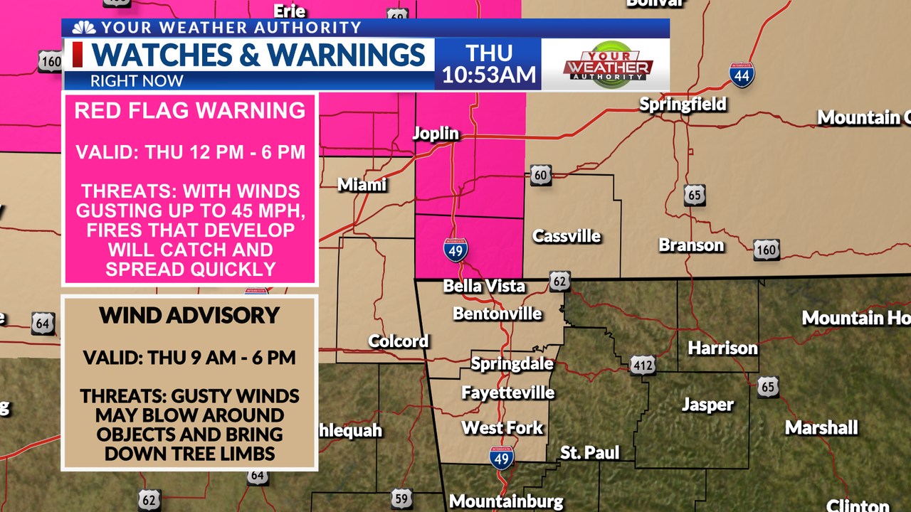 Meteorologist - *12/18/2025 11AM* There is an advisory and a warning ...
