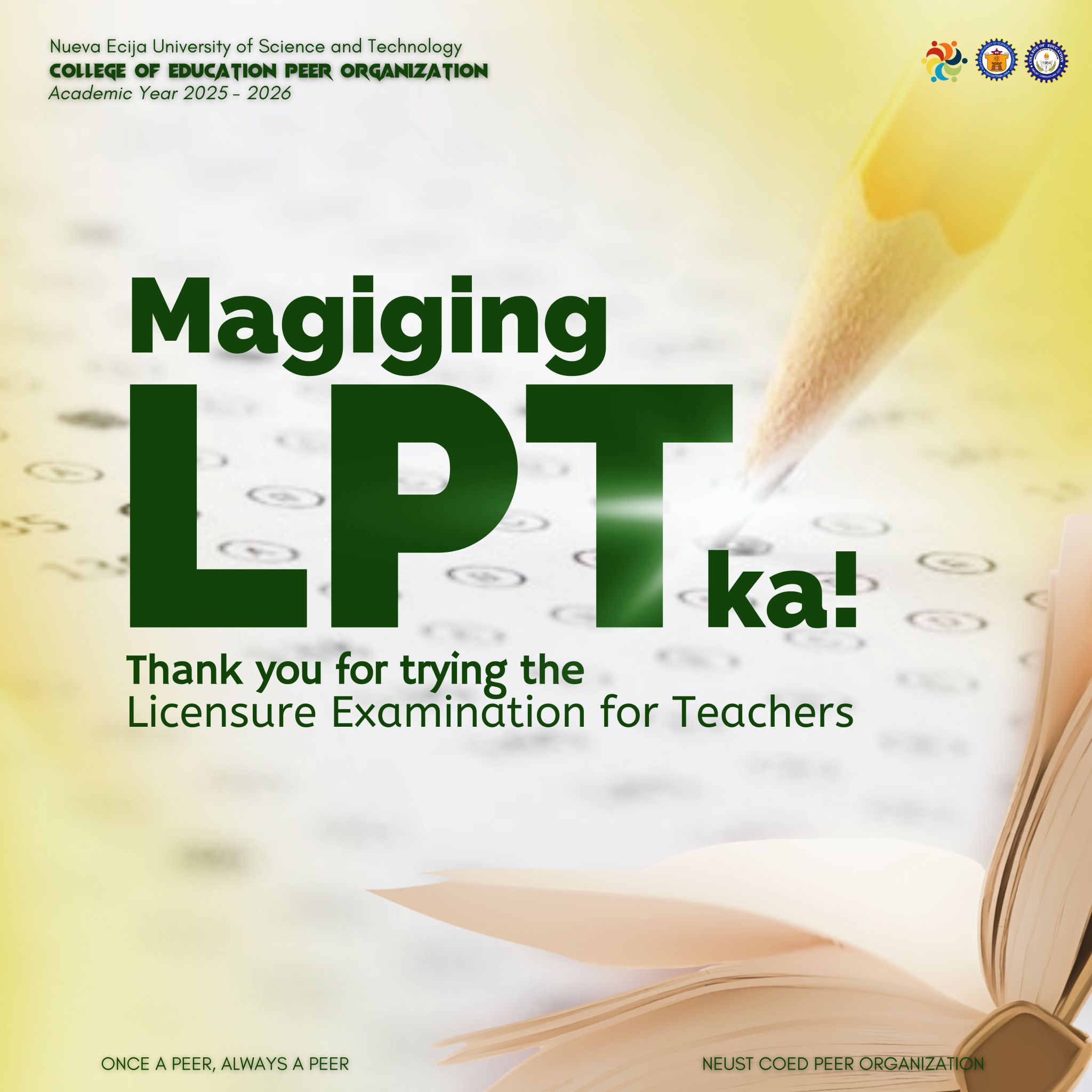 NEUST COED Peer Organization | Cabanatuan City