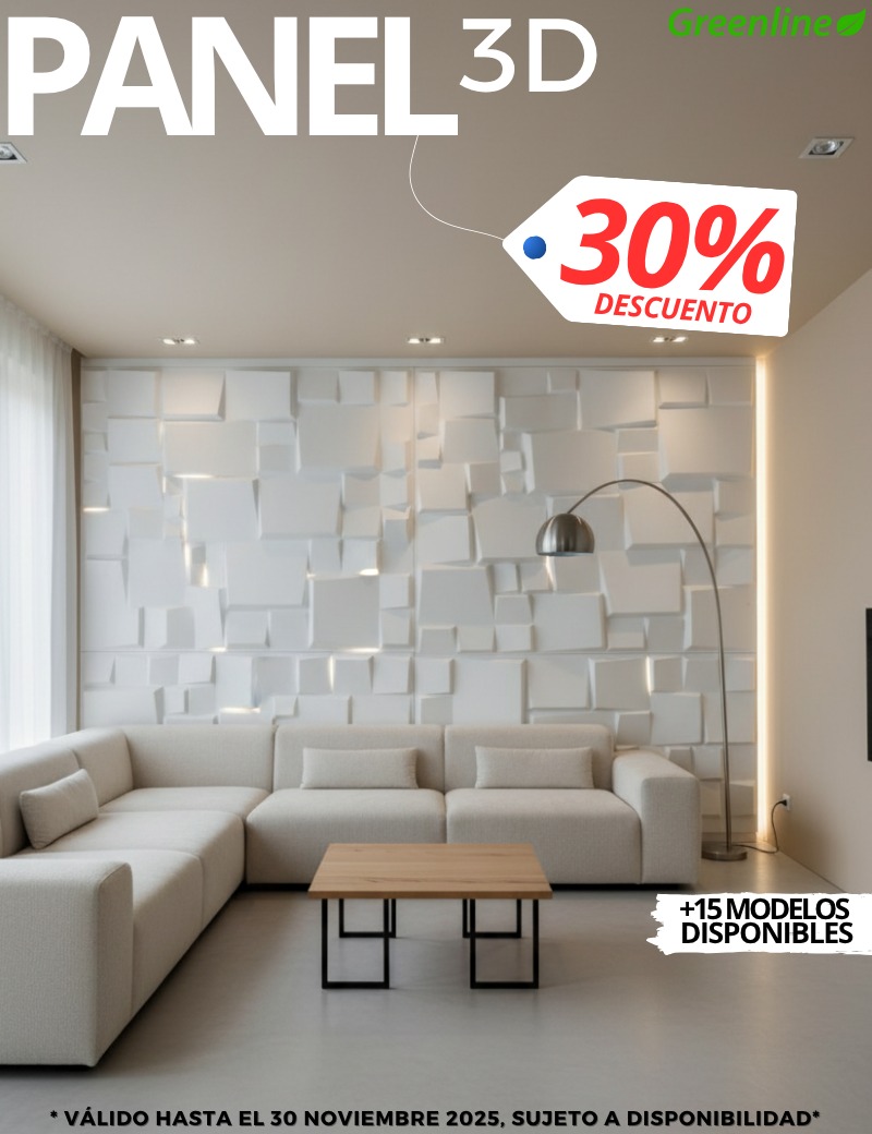 TJ Renueva tus muros con paneles 3D Fabricados en PVC, aptos para ...