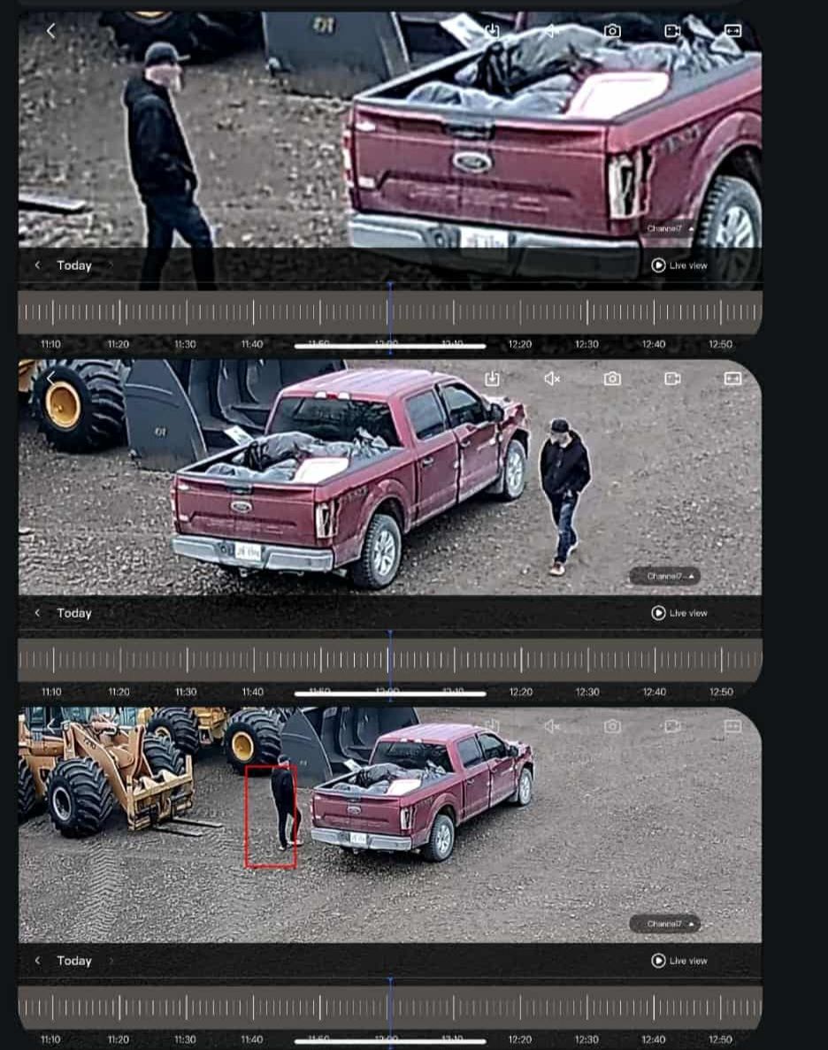 What’s Happening Thorhild | This red Ford f150 smashed up on both sides ...
