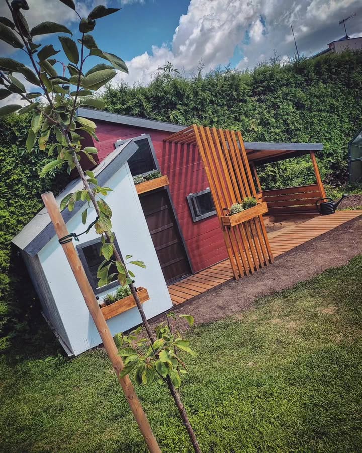 DIY Ikea garden house for kids built in 2 months