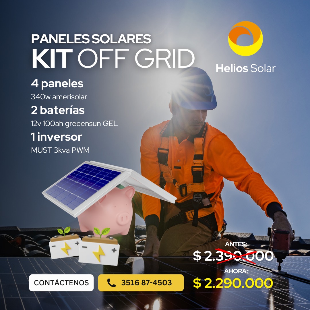 Helios - Kit Off-Grid: Energía solar sin límites 🚀🔋 Energía limpia ...