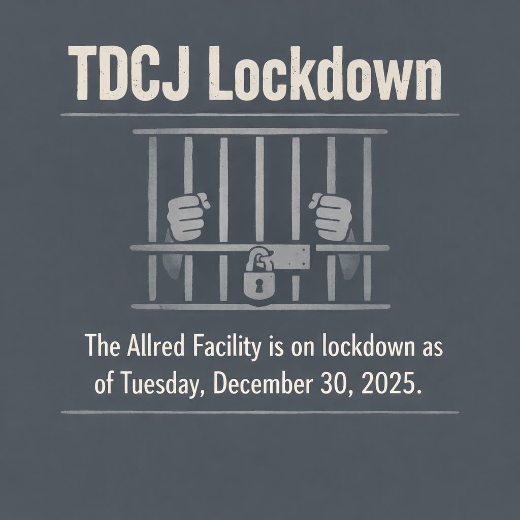 TDCJ - Uncensored | 📍Allred families: The Allred Facility is currently ...