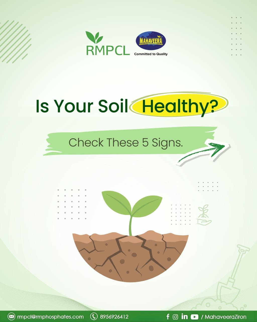 RMPCL - 🤔 Is your soil truly healthy? Healthy soil =... | Facebook