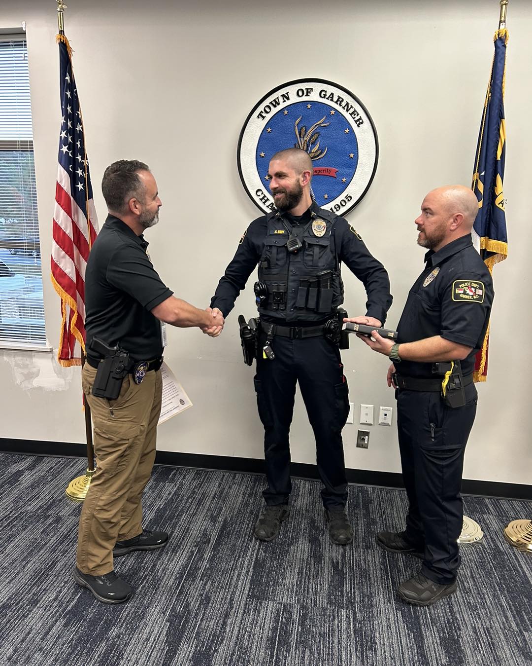 Tonight we promoted Officer Aaron Ruff... - Garner NC Police | Facebook