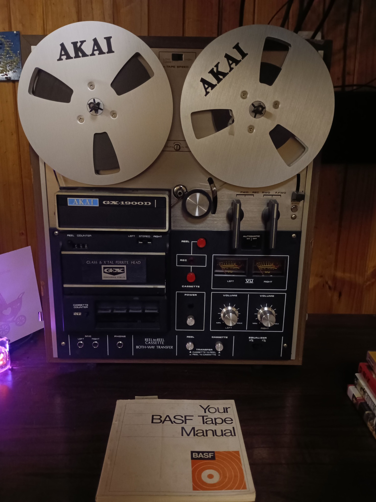 AKAI GX 1900D Vintage Stereo System with Cassette Player