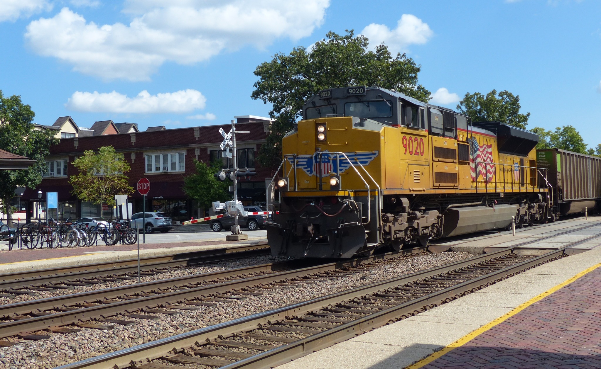 Locomotive EMD SD70ACe 8732 belonging to the Union Pacific is