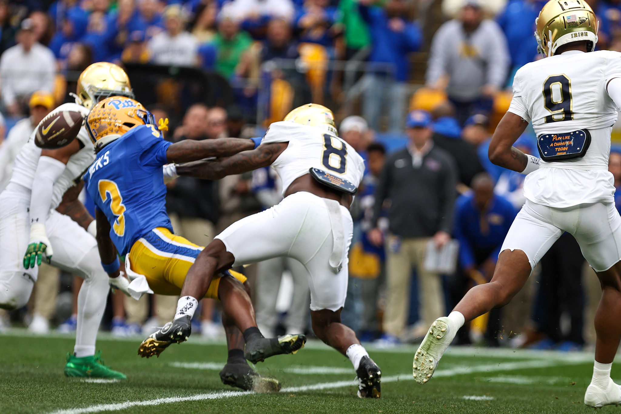 Notre - For three plays, it looked like Pitt's offense was cooking ...