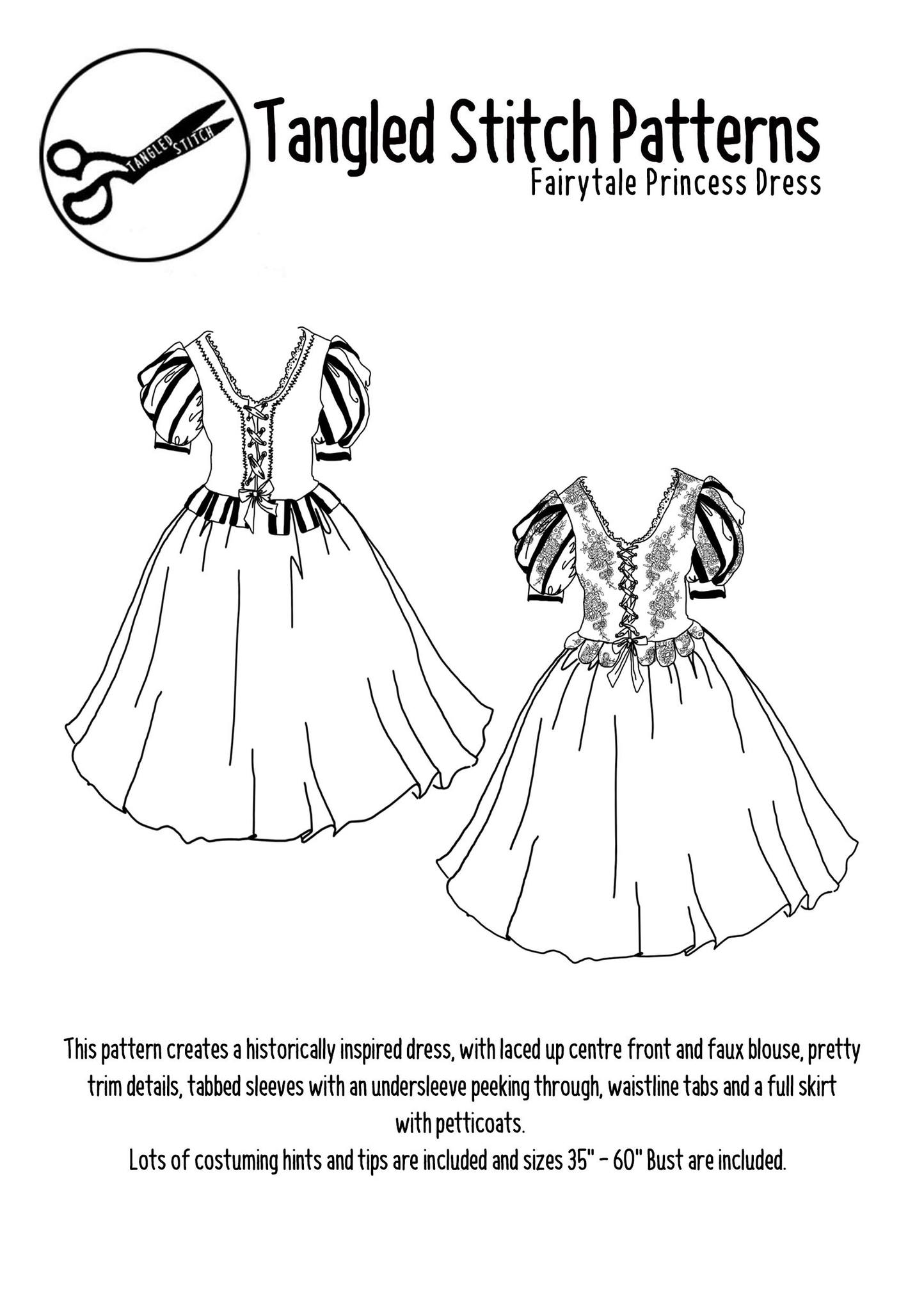 open lace back dress Magical Princess Dress PDF Pattern + Video Tutorials  Frocks & Frolics