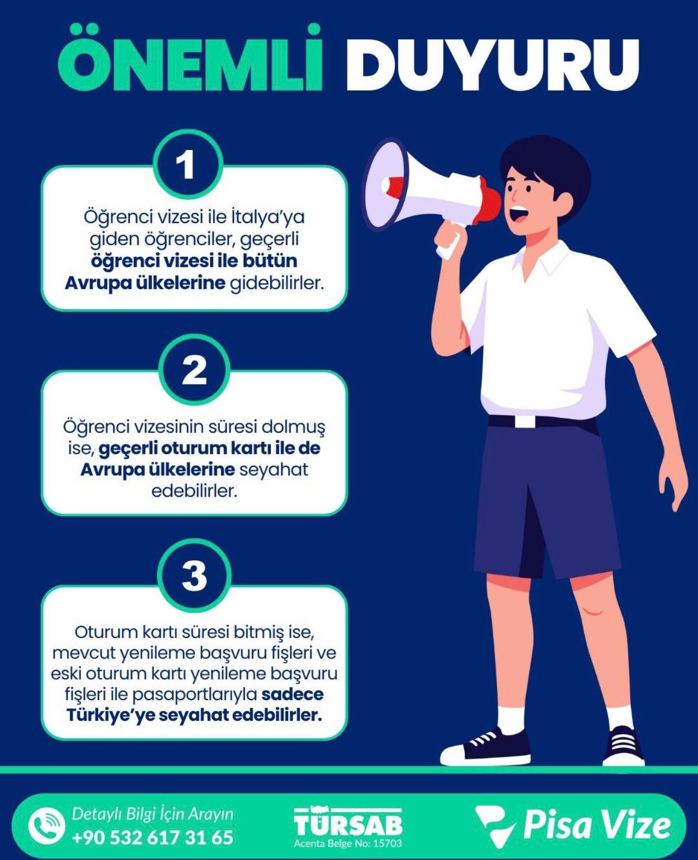 📢 ÖNEMLİ DUYURU | ÖĞRENCİLER DİKKAT! 🇮🇹✈️ İtalya'da öğrenci vizesiyle 