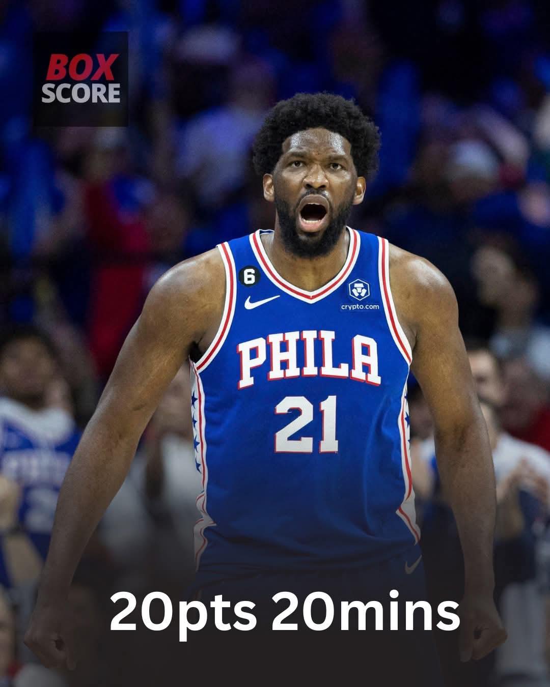 Box - Embiid is ready for his second MVP season! Embiid scored 20 ...