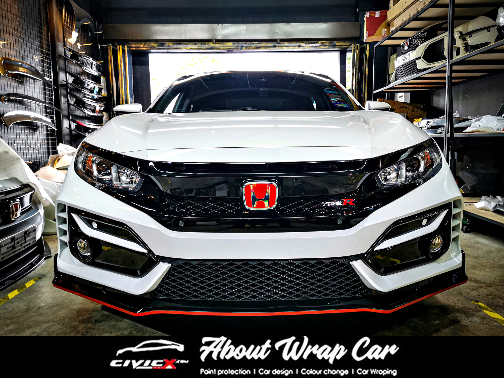 About wrap car - 🔥🔴กันชนหน้า Type R mc 2020 🇺🇸 ⚠️ใส่ได้กับ...