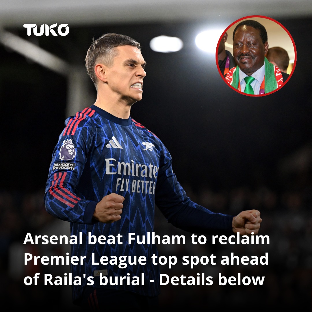 Tuko.co.ke - A win for Baba. Arsenal's first win since the death of ...