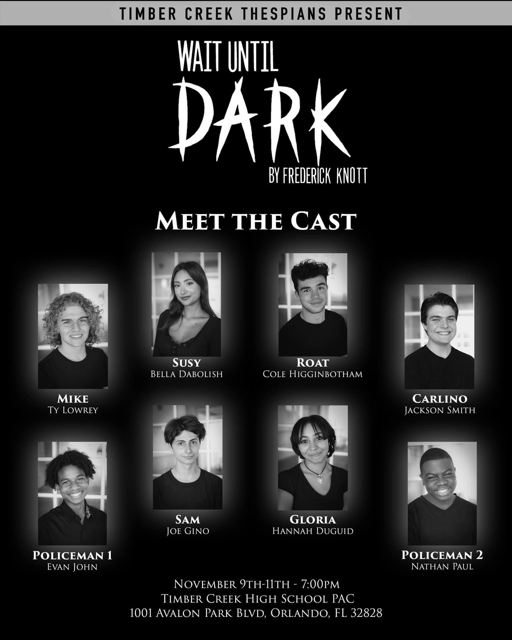 🎭 Meet the Cast & Crew of “Wait... - Timber Creek Thespians