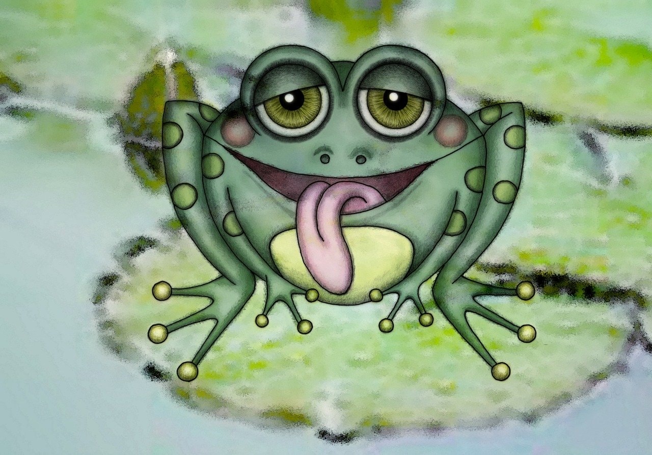 La rana silvana 🐸 En el claro río a... - La Uva de Colores | Facebook
