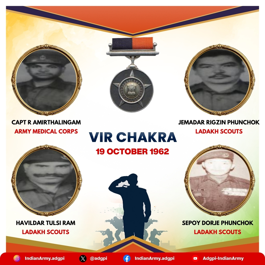 19 October 1962 Ladakh Captain Raja... - ADGPI - Indian Army | Facebook
