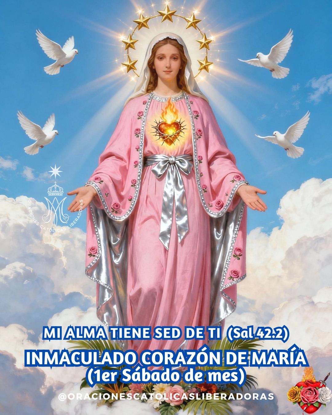 INMACULADO - Mi alma rendida al pie de Tu Trono, oh Altísima y Gloriosa ...