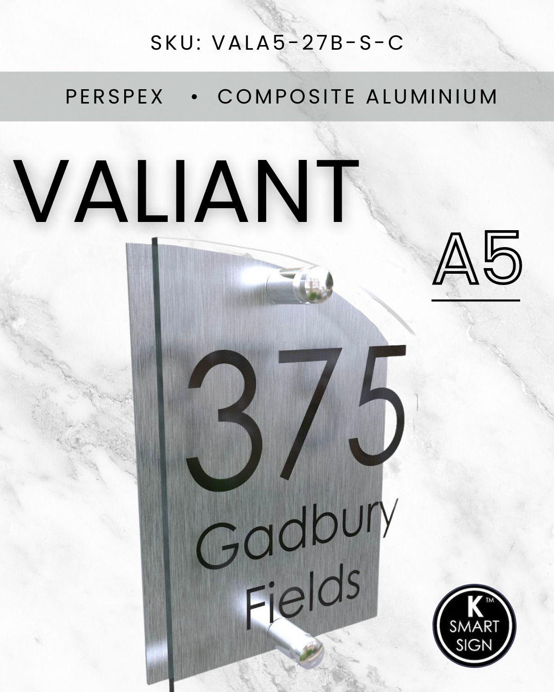 Ksmartsign - SPOTLIGHT ON: VALIANT 140mm x 200mm – 3mm thick acrylic ...