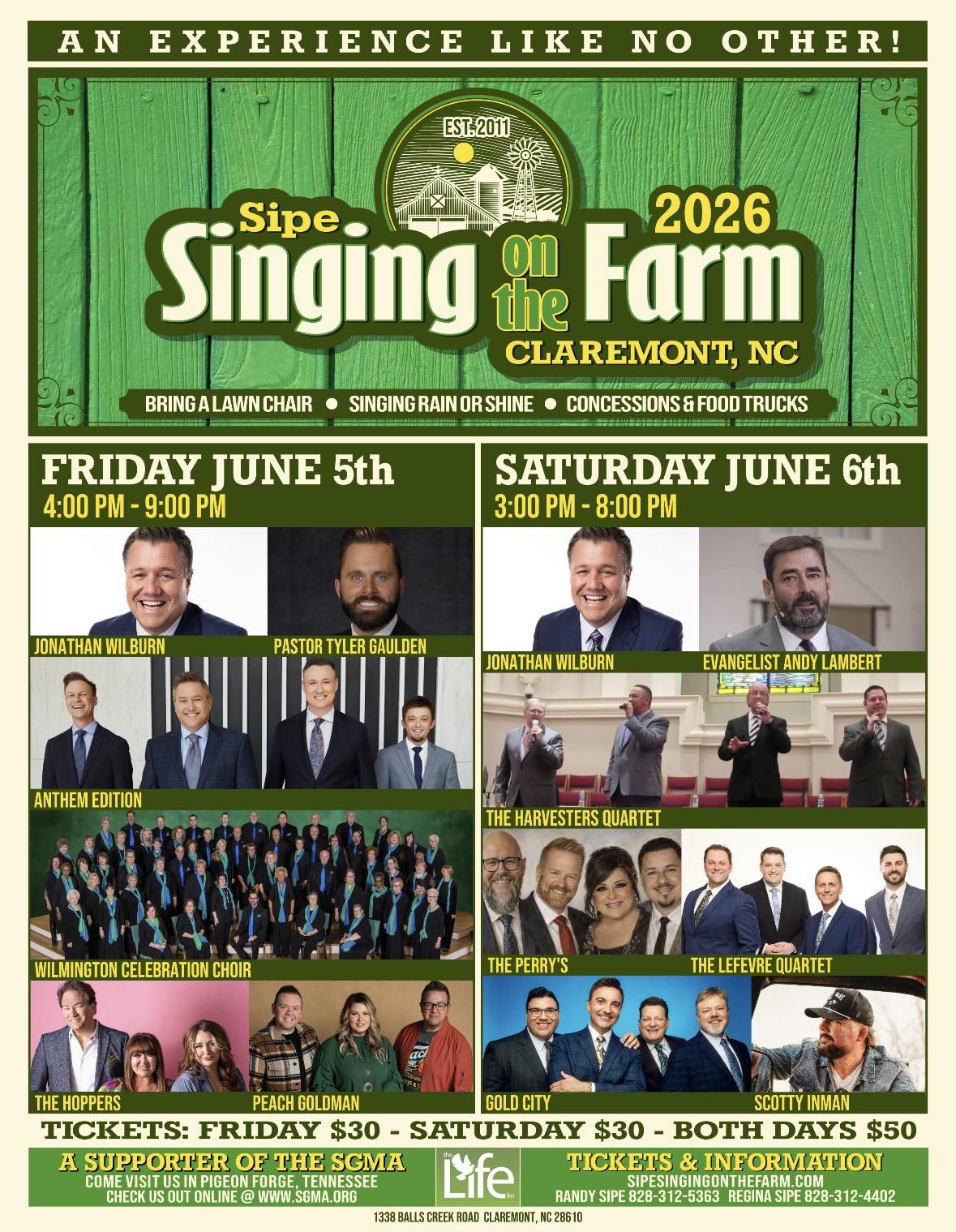 Singing On The Farm | Claremont NC