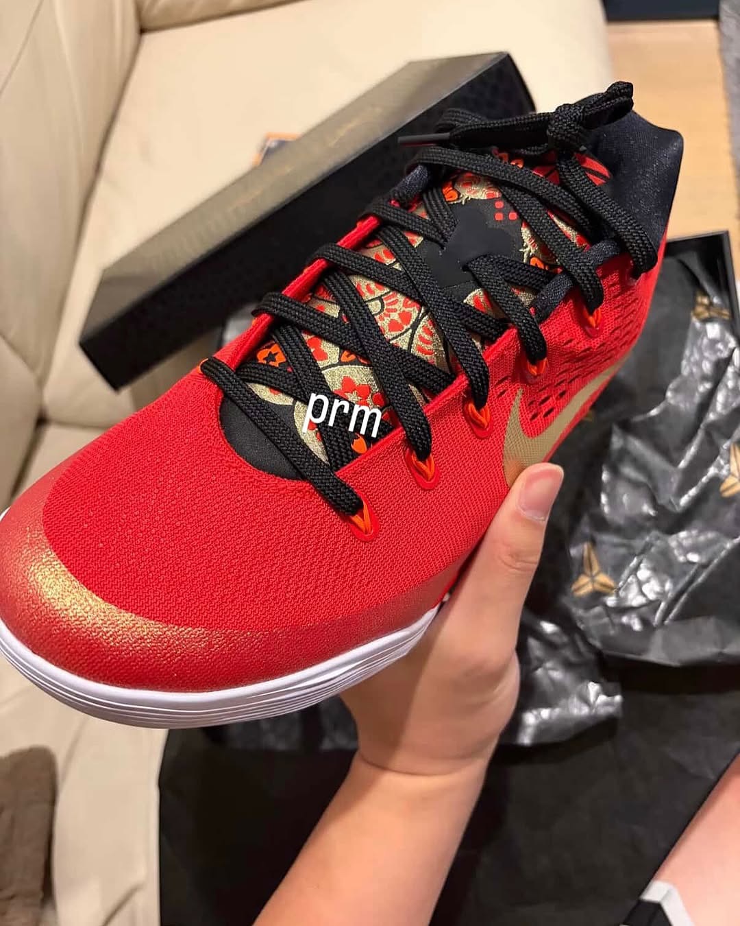 Here's a first look at the Nike Kobe 9 Protro “China”, expected to