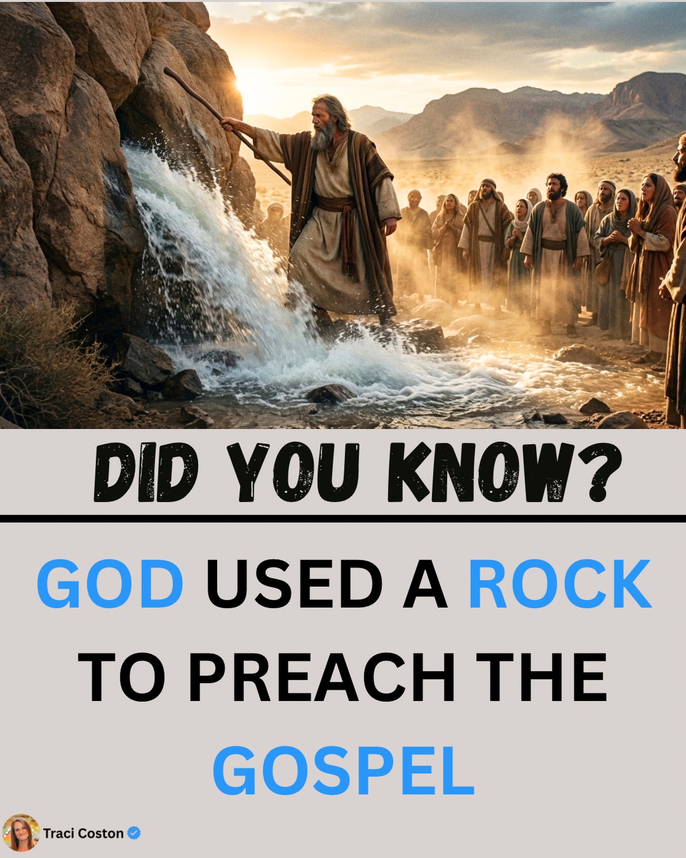 Traci Coston - Did you know the rock Moses struck in the... | Facebook