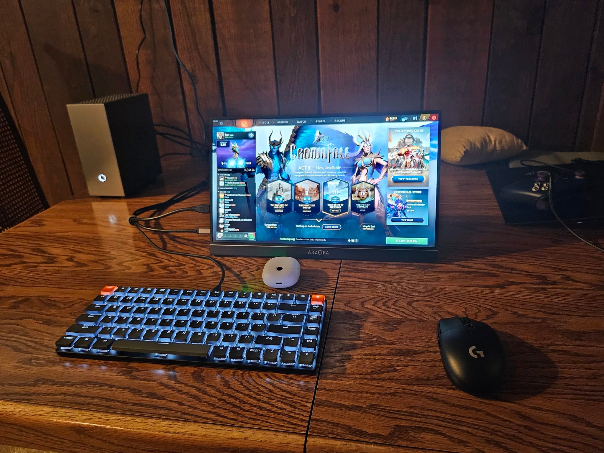 my current computer system :) getting psyched for the con in