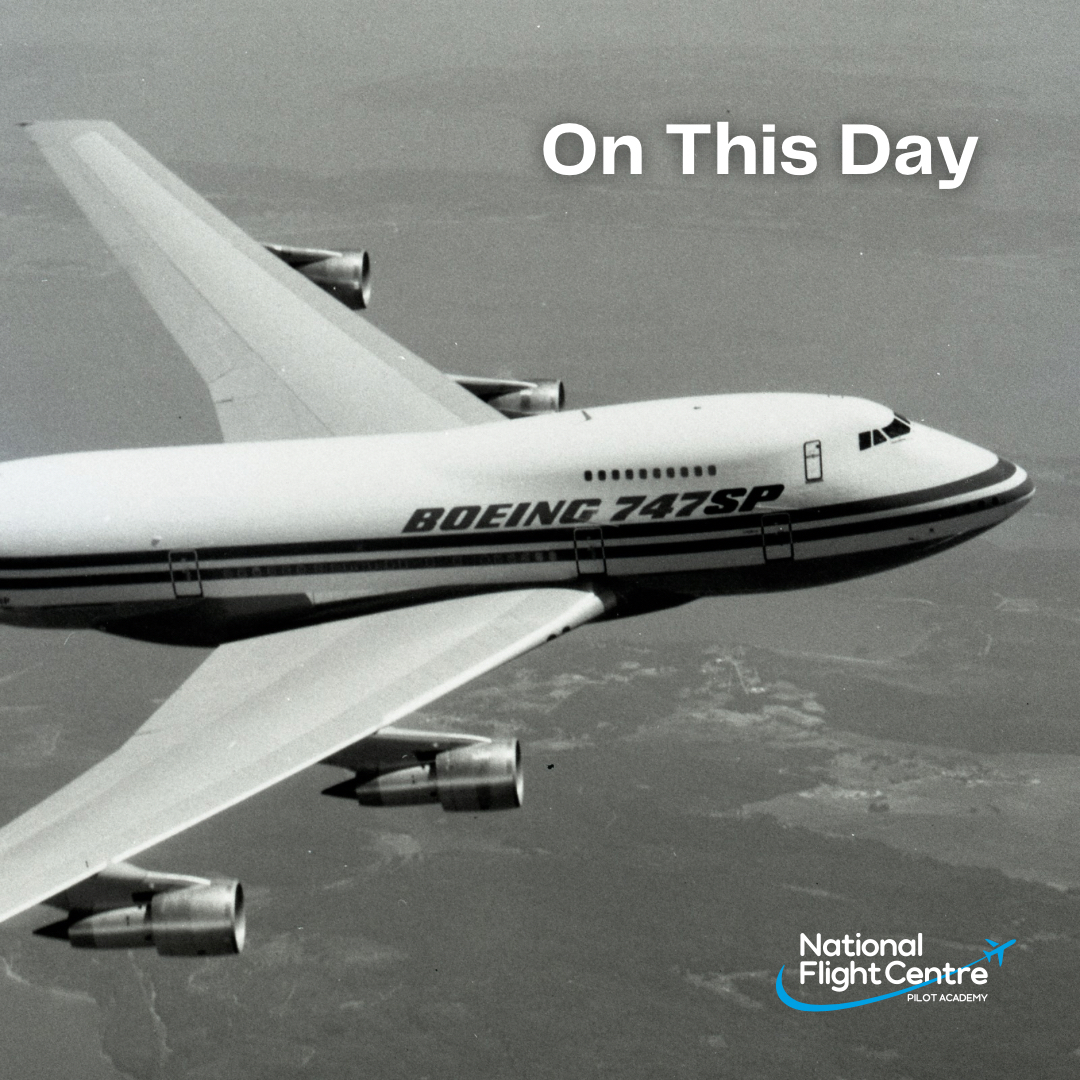Today, in 1976, a Pan Am Boeing 747SP completed a record-setting
